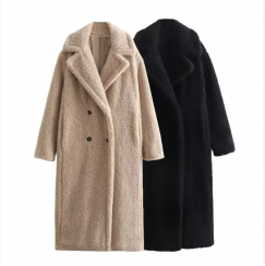 Winter Casual Fleece Extra Long Coat