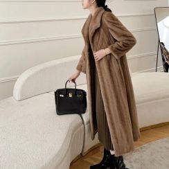 Gradient Color Eco Friendly Mink Fur Imitation Fur Velvet Coat