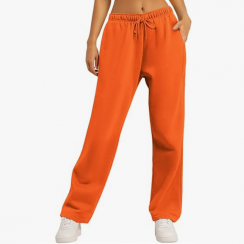 1 Pair Fleece Lined Baggy Wide Straight Leg Sweatpants