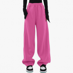 4 Pairs Wide Leg Elastic High Waisted Sweat Sweatpants