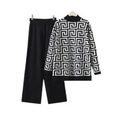 4 sets Casual Women Geometric Pant Set