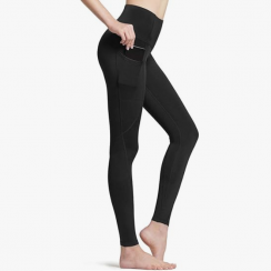 2 Pairs High Waist Warm Fleece Lined Thermal Yoga Pants With Pockets